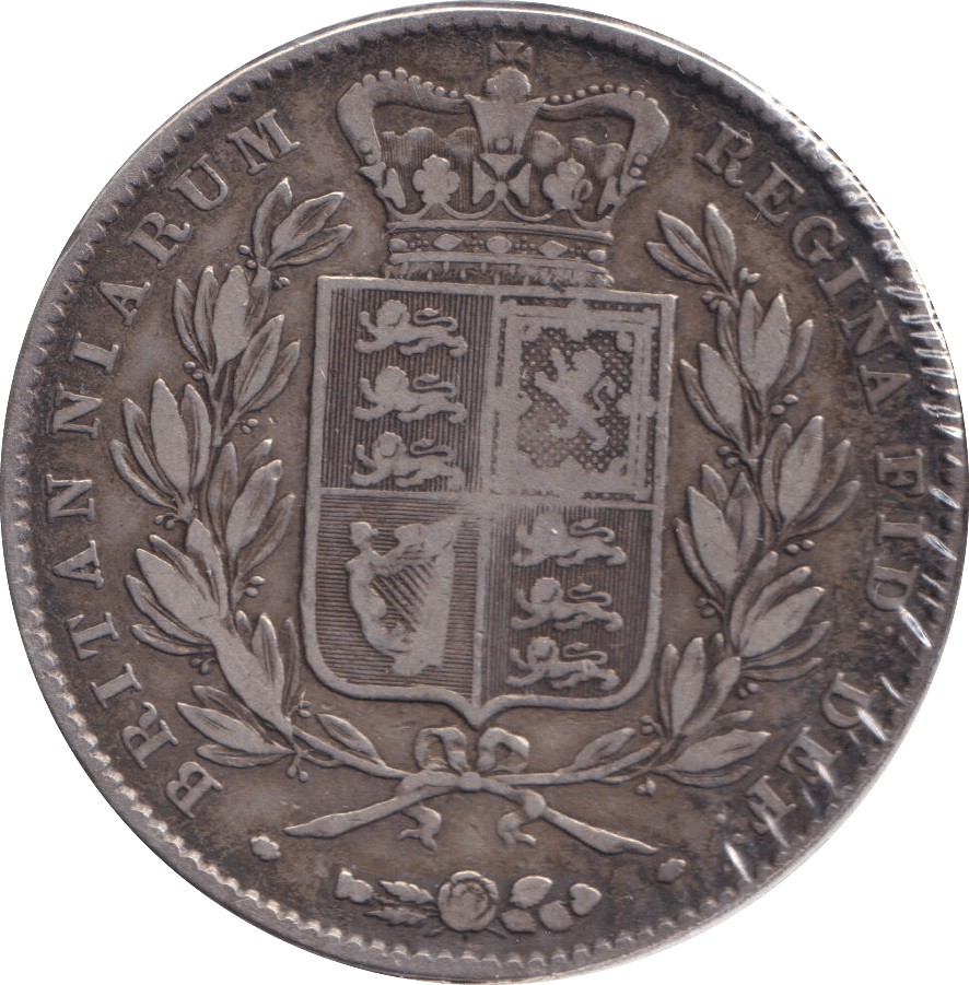 1844 HALFCROWN ( FINE ) - HALFCROWN - Cambridgeshire Coins