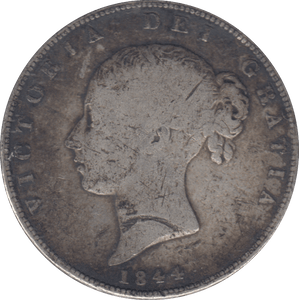 1844 HALFCROWN ( FINE ) - HALFCROWN - Cambridgeshire Coins