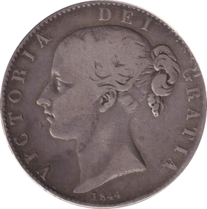 1844 HALFCROWN ( FINE ) - HALFCROWN - Cambridgeshire Coins