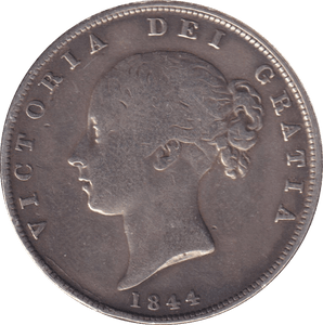 1844 HALFCROWN ( GF ) - HALFCROWN - Cambridgeshire Coins
