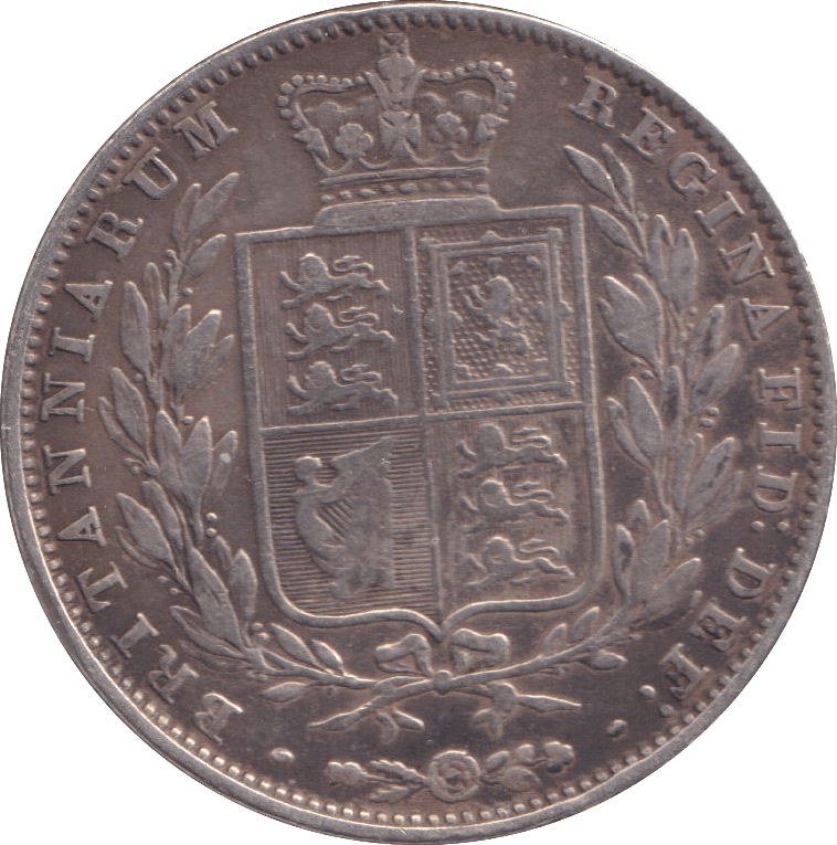 1844 HALFCROWN ( GF ) - HALFCROWN - Cambridgeshire Coins
