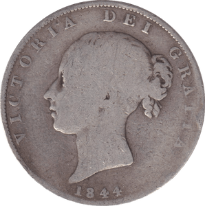 1844 HALFCROWN ( NF ) - HALFCROWN - Cambridgeshire Coins