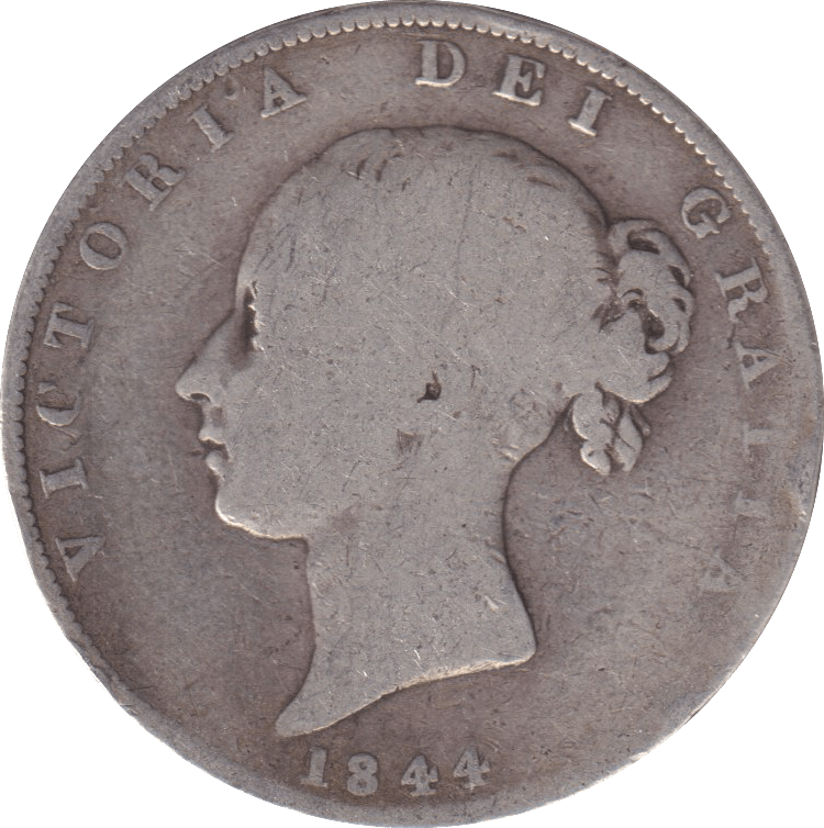 1844 HALFCROWN ( NF ) - HALFCROWN - Cambridgeshire Coins