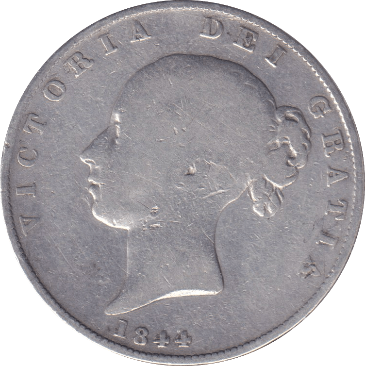 1844 HALFCROWN ( NF ) - HALFCROWN - Cambridgeshire Coins