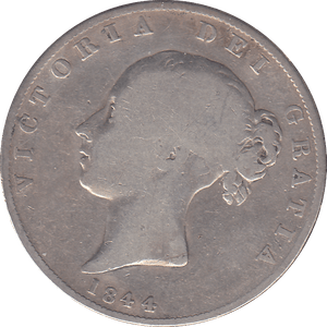 1844 HALFCROWN ( NF ) - HALFCROWN - Cambridgeshire Coins