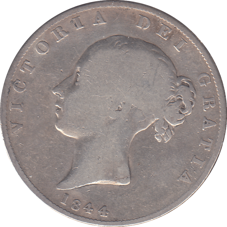 1844 HALFCROWN ( NF ) - HALFCROWN - Cambridgeshire Coins