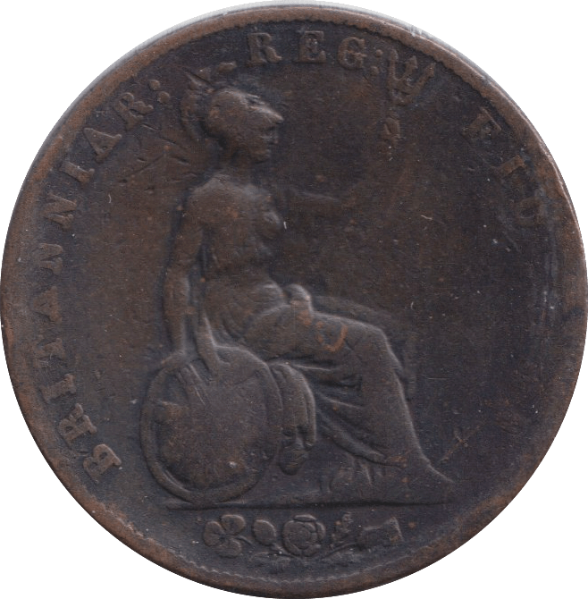 1844 HALFPENNY ( FINE ) - HALFPENNY - Cambridgeshire Coins