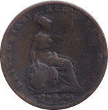 1844 HALFPENNY ( FINE ) - HALFPENNY - Cambridgeshire Coins