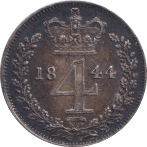 1844 MAUNDY FOURPENCE ( EF ) - MAUNDY FOURPENCE - Cambridgeshire Coins