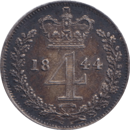 1844 MAUNDY FOURPENCE ( EF ) - MAUNDY FOURPENCE - Cambridgeshire Coins