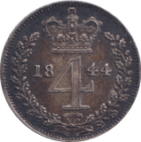1844 MAUNDY FOURPENCE ( EF ) - MAUNDY FOURPENCE - Cambridgeshire Coins