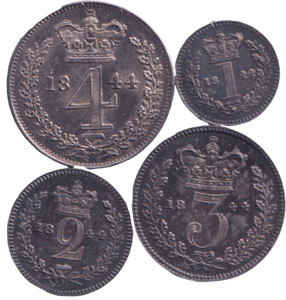 1844 MAUNDY SET - Maundy Set - Cambridgeshire Coins