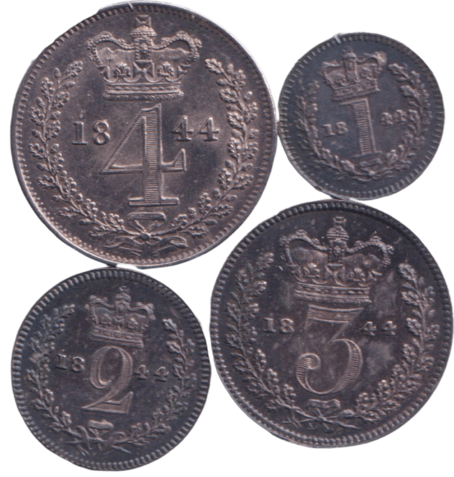 1844 MAUNDY SET - Maundy Set - Cambridgeshire Coins