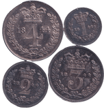 1844 MAUNDY SET - Maundy Set - Cambridgeshire Coins