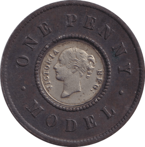 1844 MODEL PENNY TOKEN - PENNY TOKEN - Cambridgeshire Coins