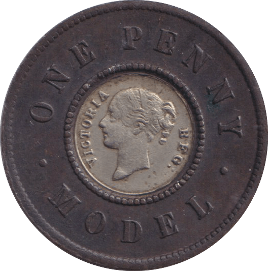 1844 MODEL PENNY TOKEN - PENNY TOKEN - Cambridgeshire Coins