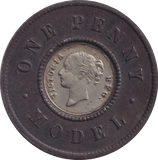 1844 MODEL PENNY TOKEN - PENNY TOKEN - Cambridgeshire Coins