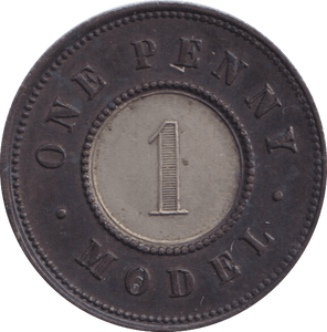 1844 MODEL PENNY TOKEN - PENNY TOKEN - Cambridgeshire Coins