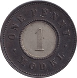 1844 MODEL PENNY TOKEN - PENNY TOKEN - Cambridgeshire Coins
