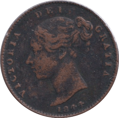 1844 ONE THIRD FARTHING ( GF ) - One Third Farthing - Cambridgeshire Coins