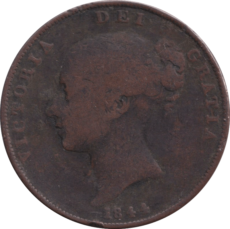 1844 PENNY ( FINE ) - PENNY - Cambridgeshire Coins
