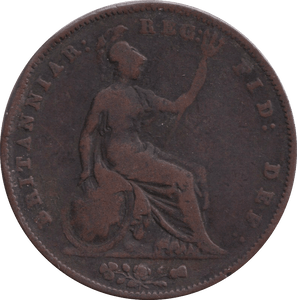 1844 PENNY ( FINE ) - PENNY - Cambridgeshire Coins