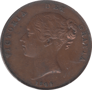 1844 PENNY ( GVF ) - PENNY - Cambridgeshire Coins