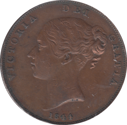 1844 PENNY ( GVF ) - PENNY - Cambridgeshire Coins