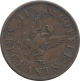 1844 SALFORD FARTHING TEA TOKEN - OTHER TOKENS - Cambridgeshire Coins