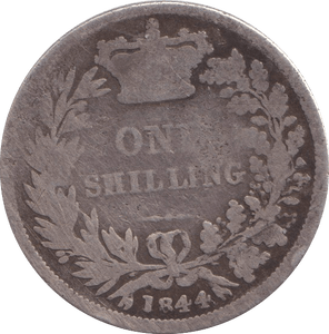 1844 SHILLING ( FAIR ) - SHILLING - Cambridgeshire Coins
