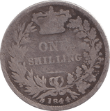 1844 SHILLING ( FAIR ) - SHILLING - Cambridgeshire Coins