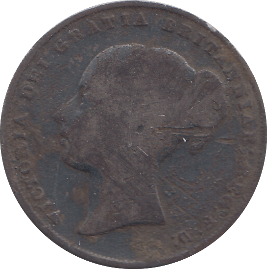 1844 SHILLING ( FAIR ) - SHILLING - Cambridgeshire Coins
