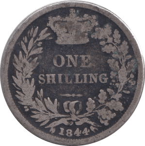 1844 SHILLING ( FAIR ) - SHILLING - Cambridgeshire Coins
