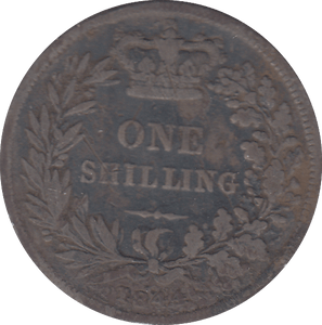 1844 SHILLING ( FAIR ) - SHILLING - Cambridgeshire Coins