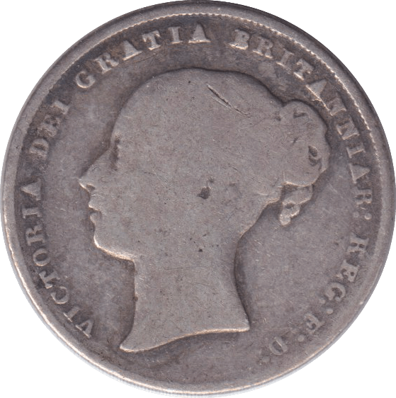 1844 SHILLING ( FINE ) - SHILLING - Cambridgeshire Coins