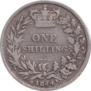 1844 SHILLING ( FINE ) - SHILLING - Cambridgeshire Coins