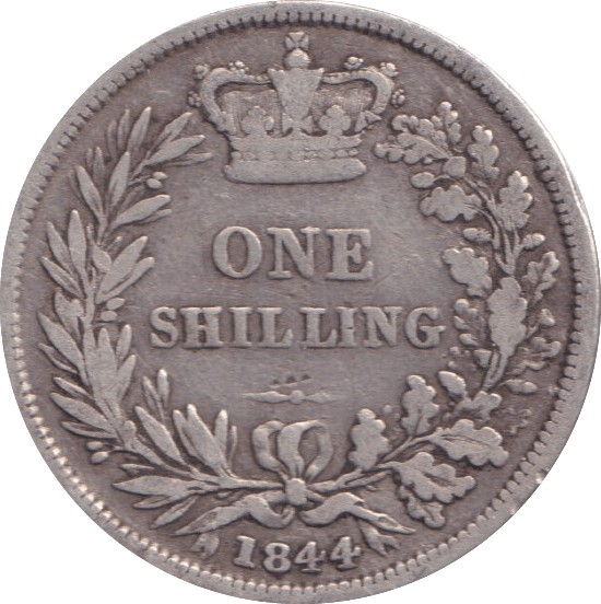 1844 SHILLING ( FINE ) - SHILLING - Cambridgeshire Coins