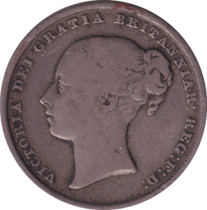 1844 SHILLING ( FINE ) - SHILLING - Cambridgeshire Coins