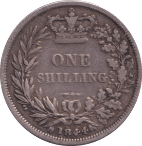 1844 SHILLING ( FINE ) - SHILLING - Cambridgeshire Coins