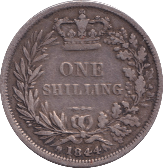 1844 SHILLING ( FINE ) - SHILLING - Cambridgeshire Coins