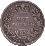1844 SHILLING ( FINE ) - SHILLING - Cambridgeshire Coins