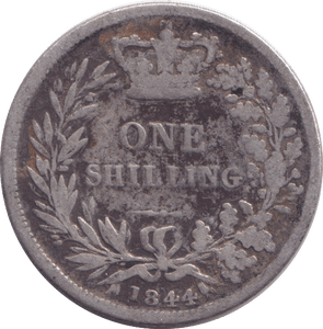 1844 SHILLING ( FINE ) - SHILLING - Cambridgeshire Coins
