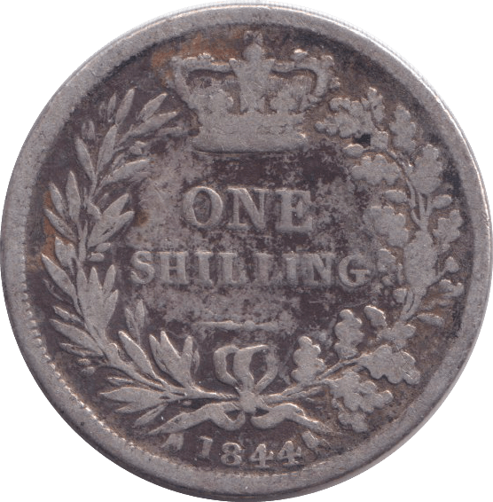 1844 SHILLING ( FINE ) - SHILLING - Cambridgeshire Coins