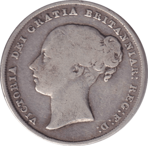 1844 SHILLING ( FINE ) - SHILLING - Cambridgeshire Coins