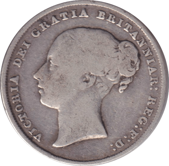 1844 SHILLING ( FINE ) - SHILLING - Cambridgeshire Coins