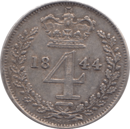 1844 SILVER MAUNDY FOURPENCE ( VF ) - MAUNDY FOURPENCE - Cambridgeshire Coins