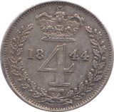 1844 SILVER MAUNDY FOURPENCE ( VF ) - MAUNDY FOURPENCE - Cambridgeshire Coins