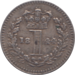 1844 SILVER MAUNDY ONE PENNY ( VF ) - MAUNDY ONE PENNY - Cambridgeshire Coins
