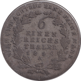 1844 SIX KREUZER PRUSSIA - WORLD COINS - Cambridgeshire Coins