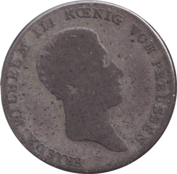 1844 SIX KREUZER PRUSSIA - WORLD COINS - Cambridgeshire Coins